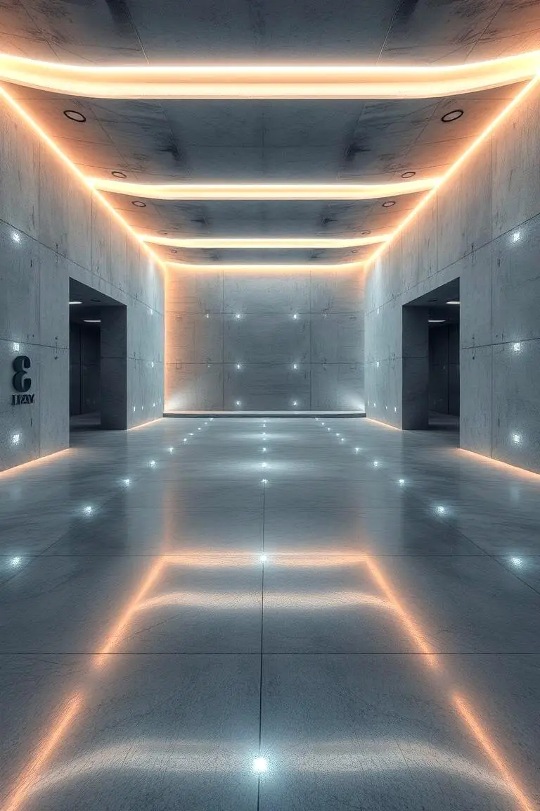 Embedded LED Concrete Floors