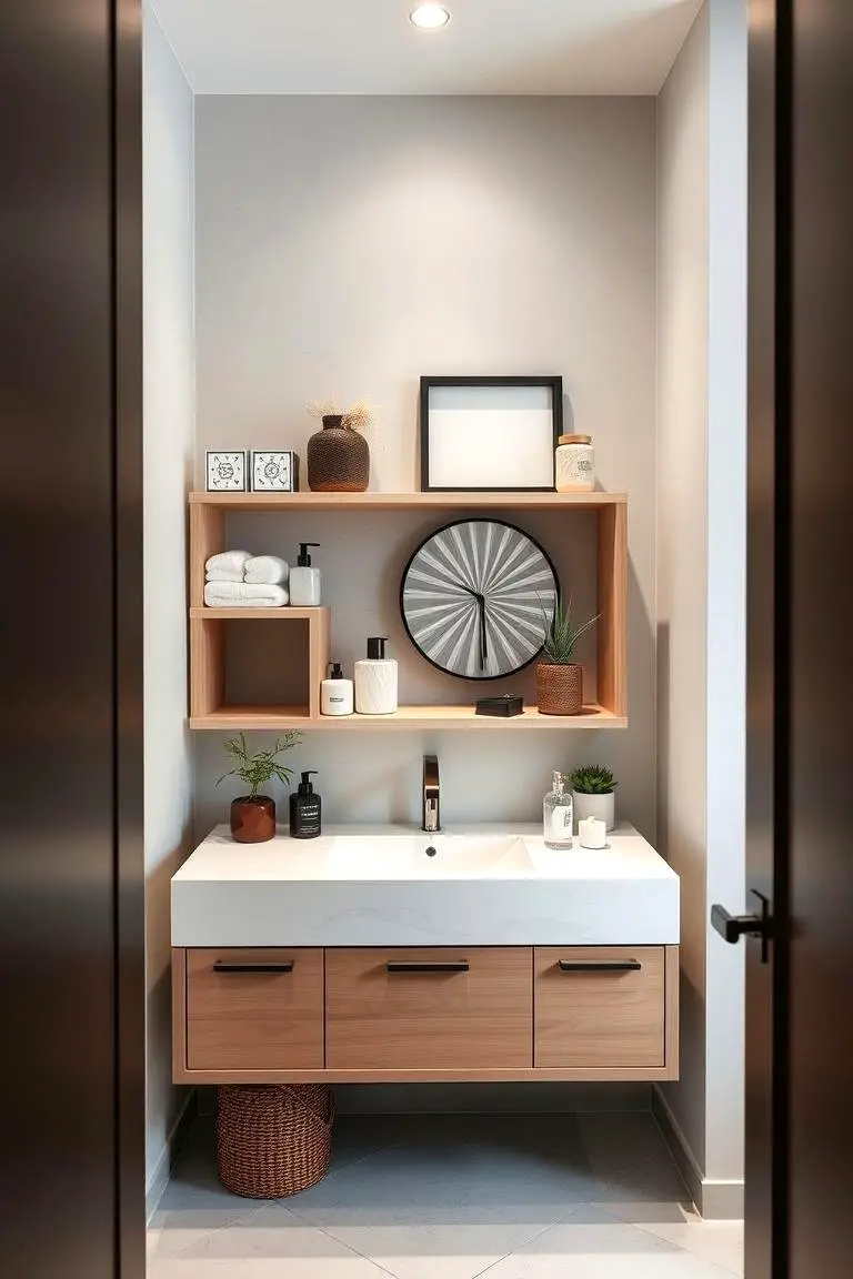 Open-Shelf Vanity Display