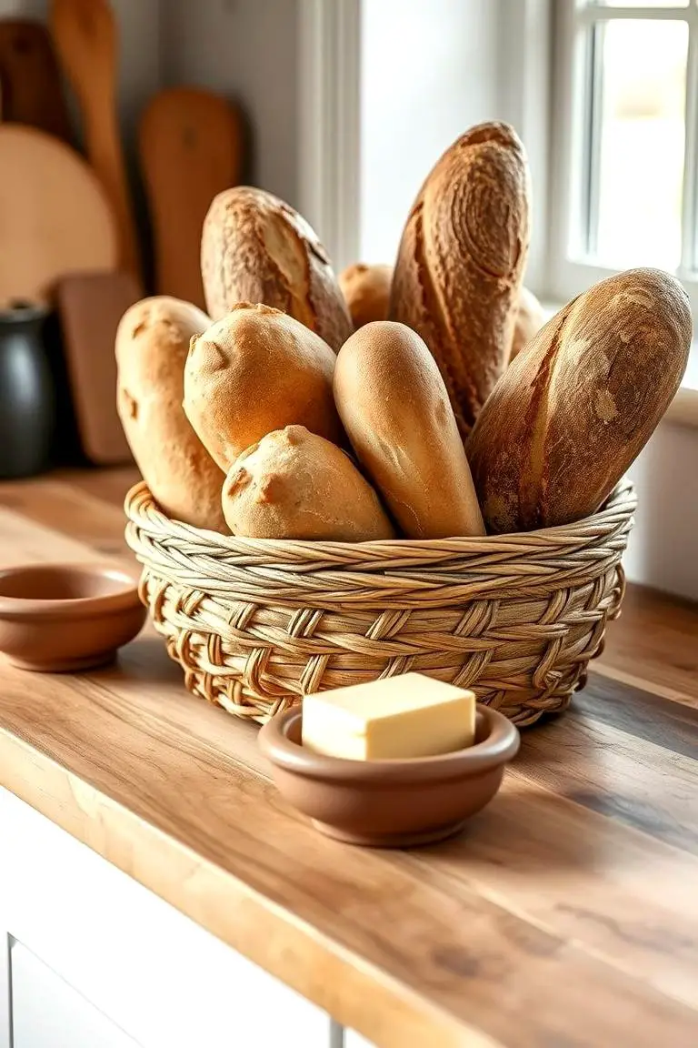Artisan Bread Basket Display