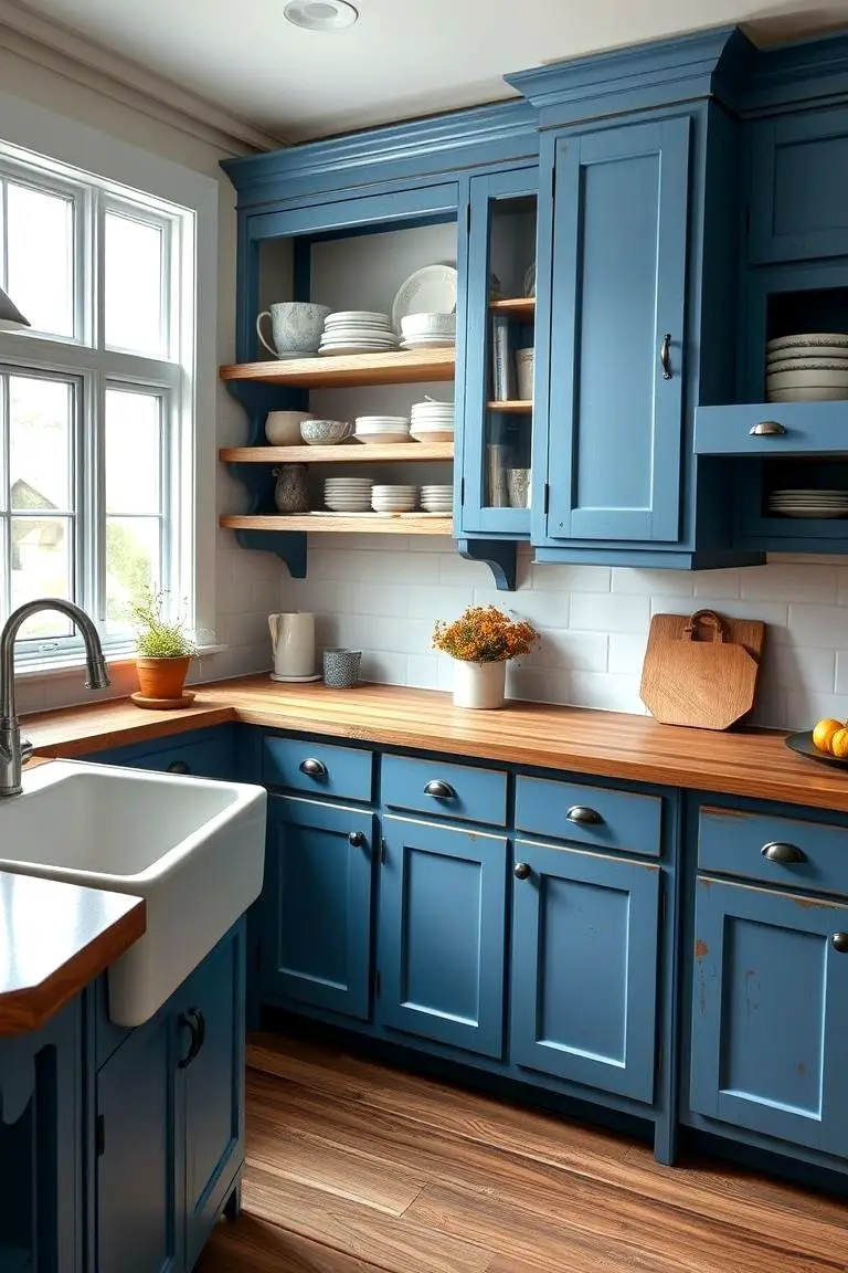 Rustic Blue Elegance