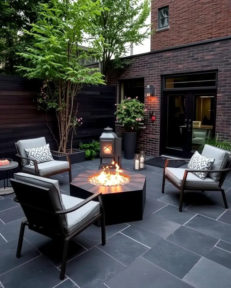 Urban Loft Style with Dark Stones
