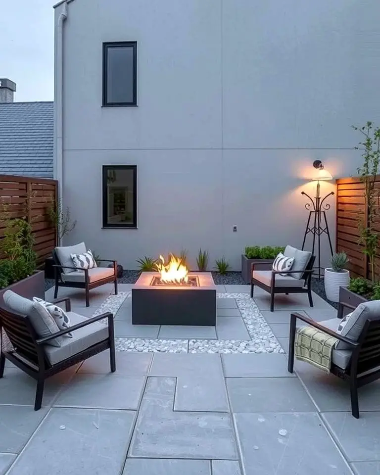 Minimalist Design with Concrete Stones