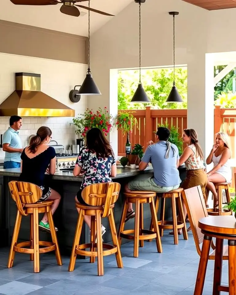 Outdoor Bar Seating