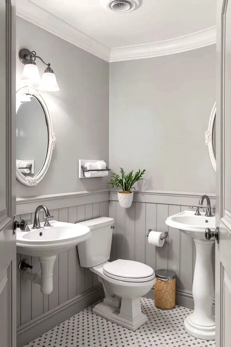 Vintage Charm with Grey Accents