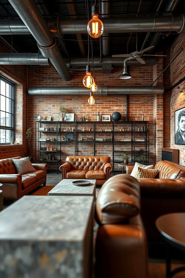 Industrial Urban Family Room