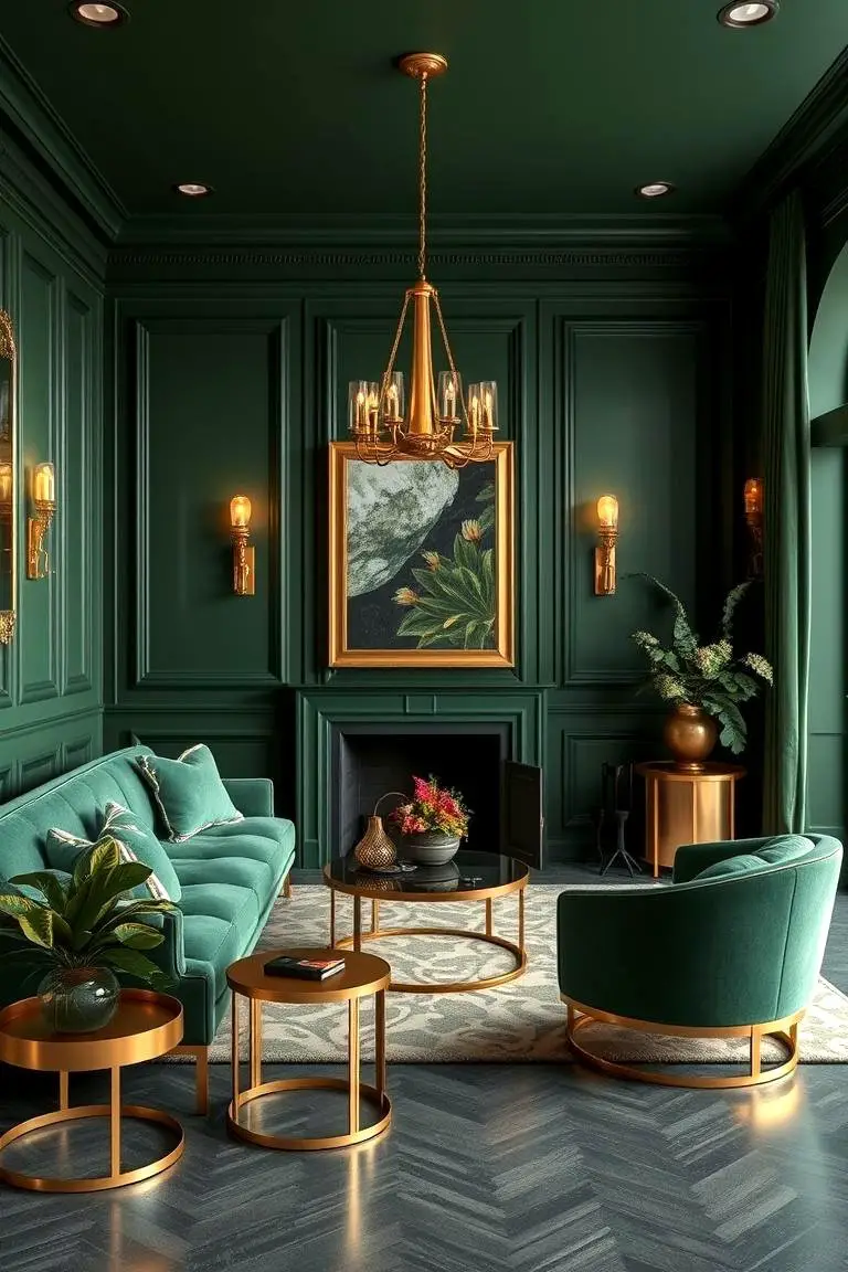 Green and Gold Elegance