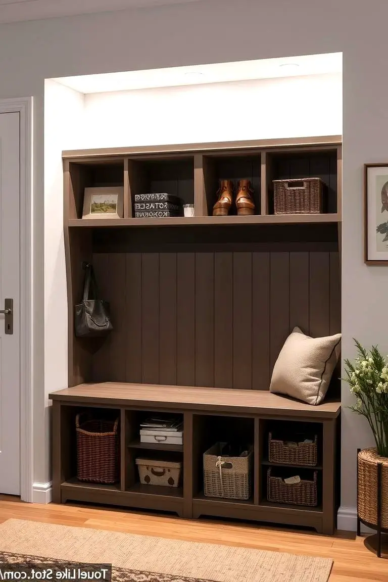 Compact Space-Saving Bench