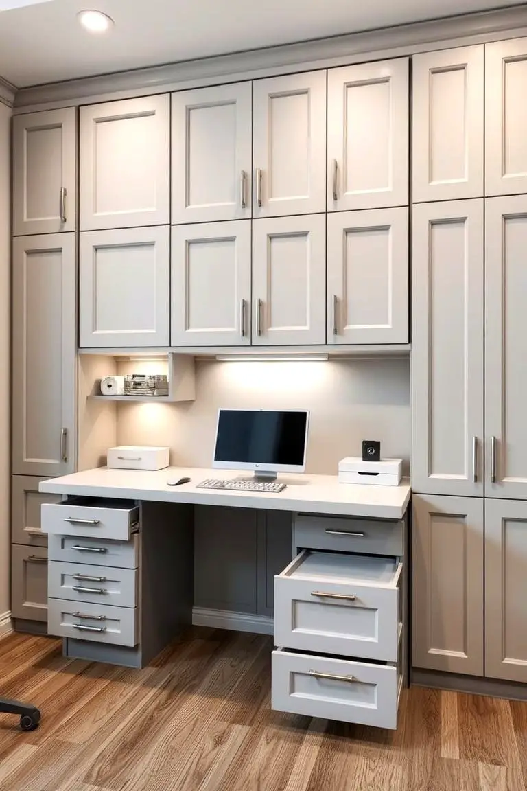 Multi-functional Workspace Cabinets
