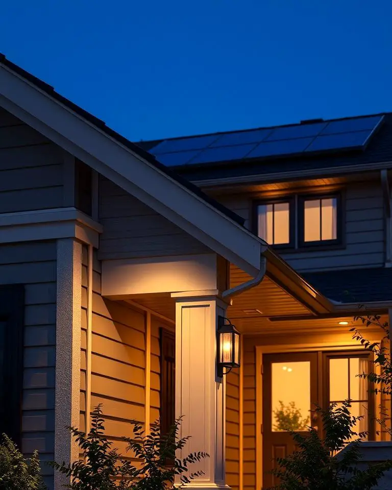 Solar-Powered Soffit Lights for Sustainability
