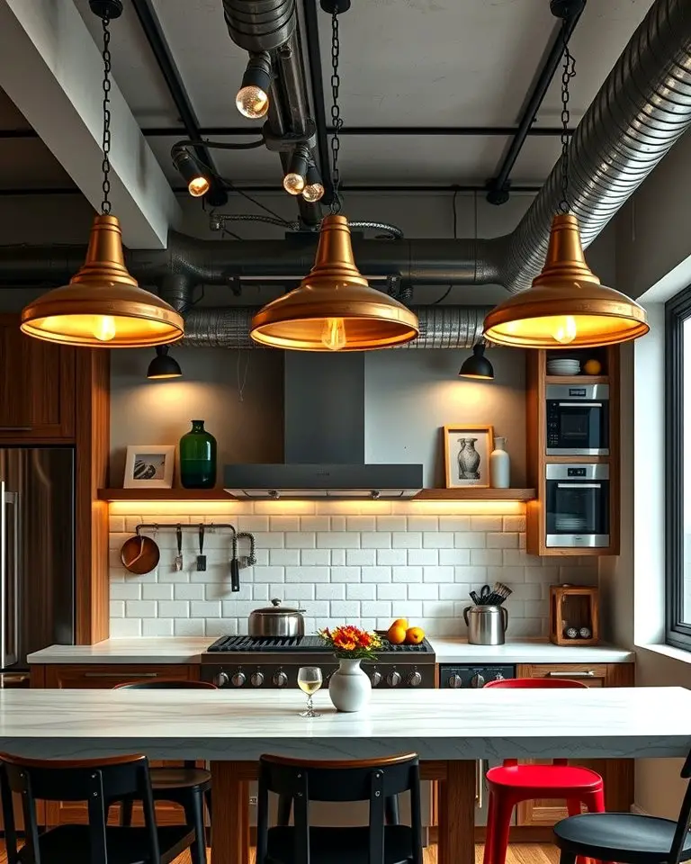 Statement Lighting to Define Zones