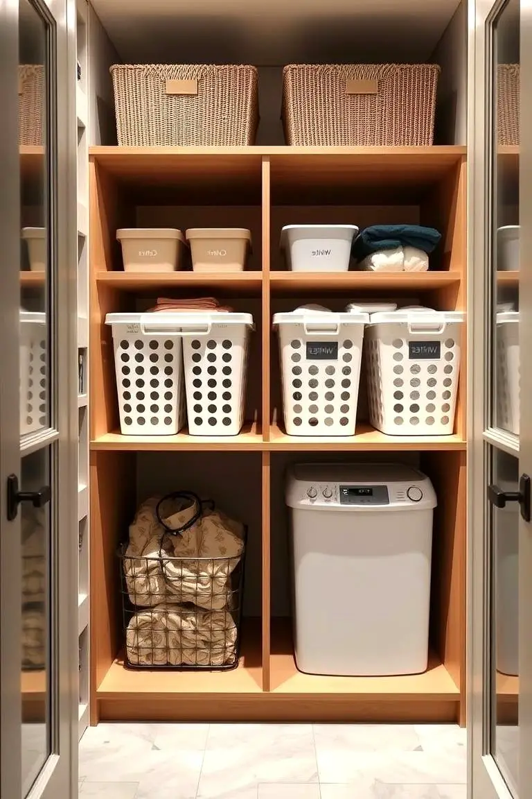 Incorporating a Built-In Laundry Sorting System