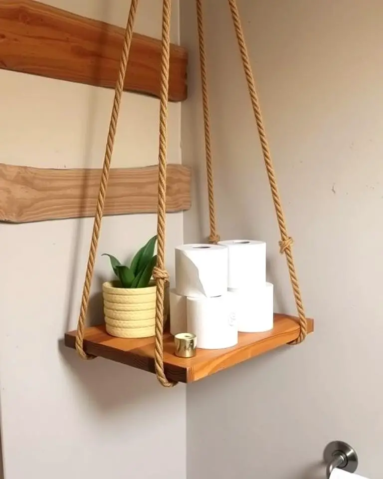Hanging Rope Shelf