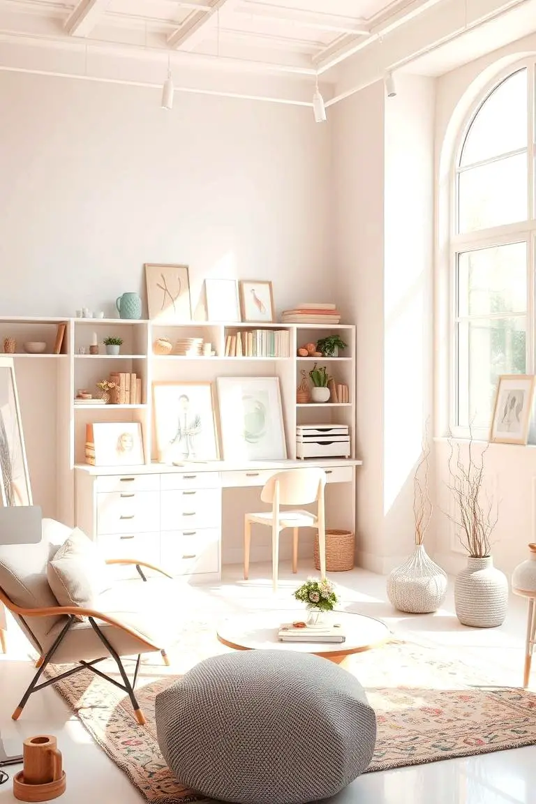 Pastel Art Studio Ambiance