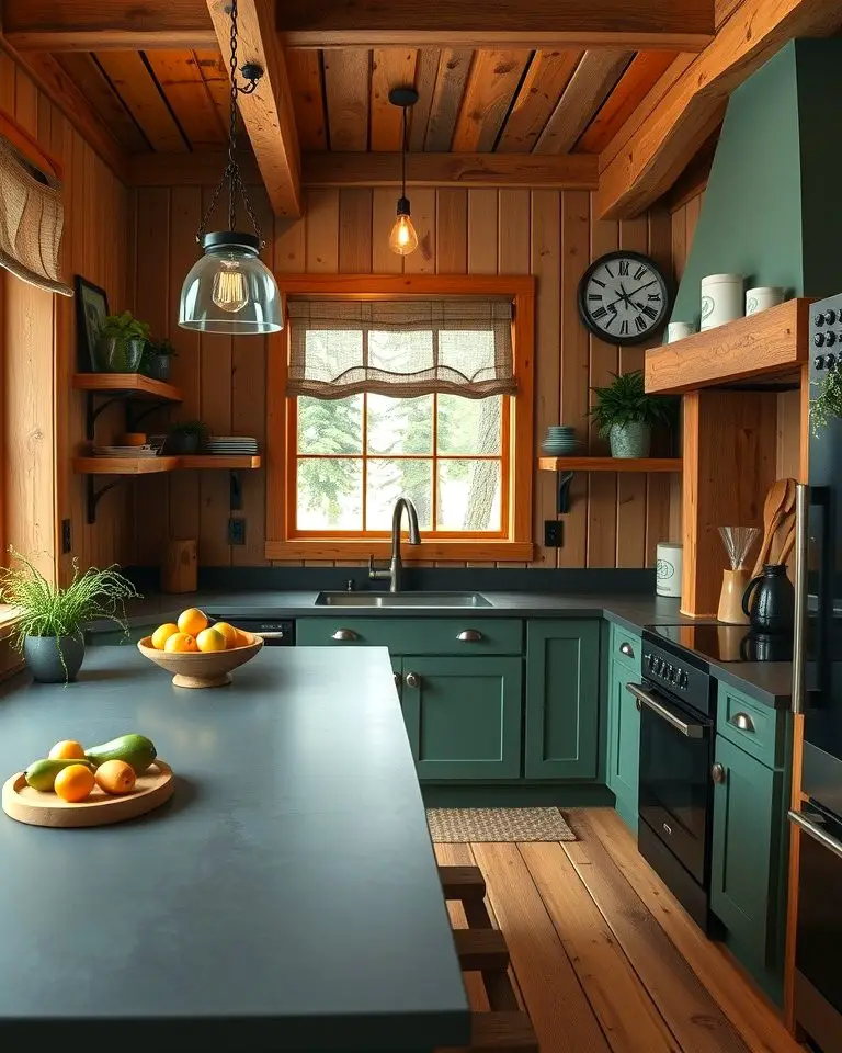 Matte Hunter Green for a Rustic Appeal