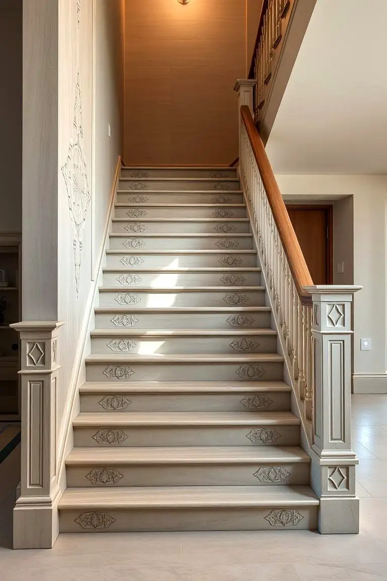 Contemporary Carved Staircase