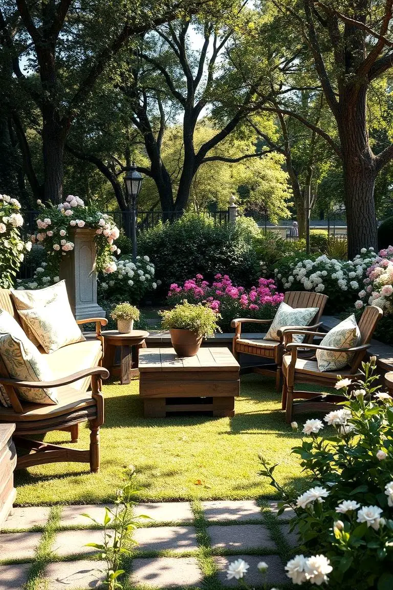 Inviting Garden Seating Area