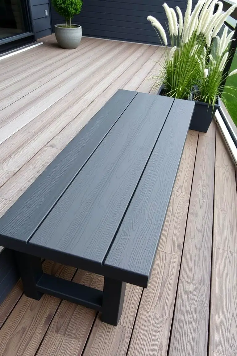 Sleek Composite Material Bench