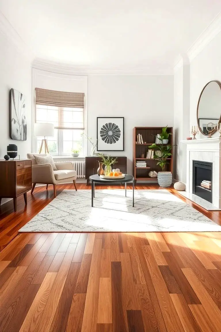 Polished Hardwood Floors