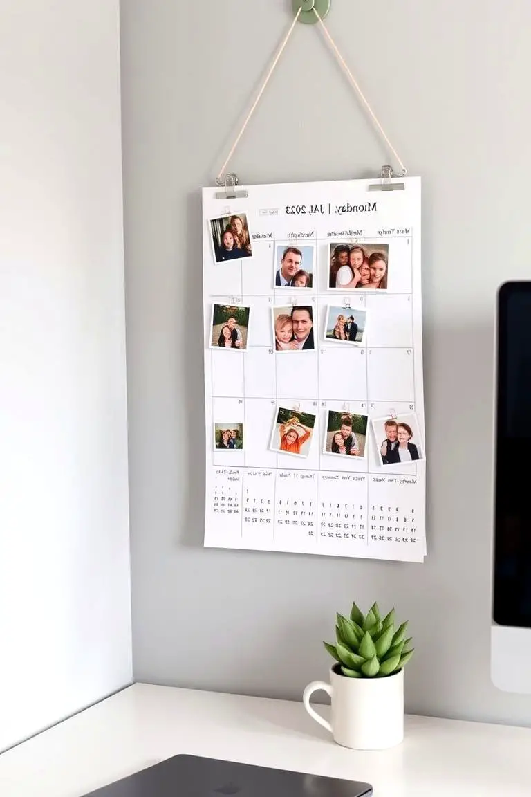 Personalized Calendar with Family Photos