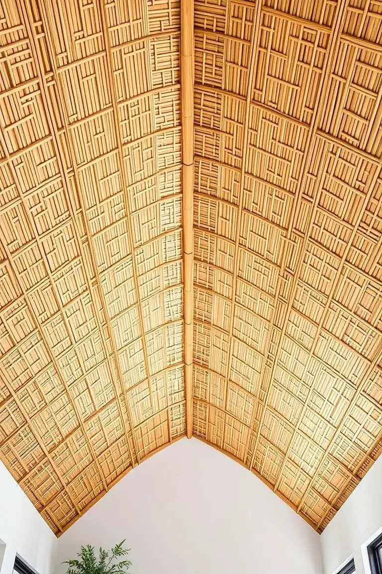 Sustainable Bamboo Ceiling Design