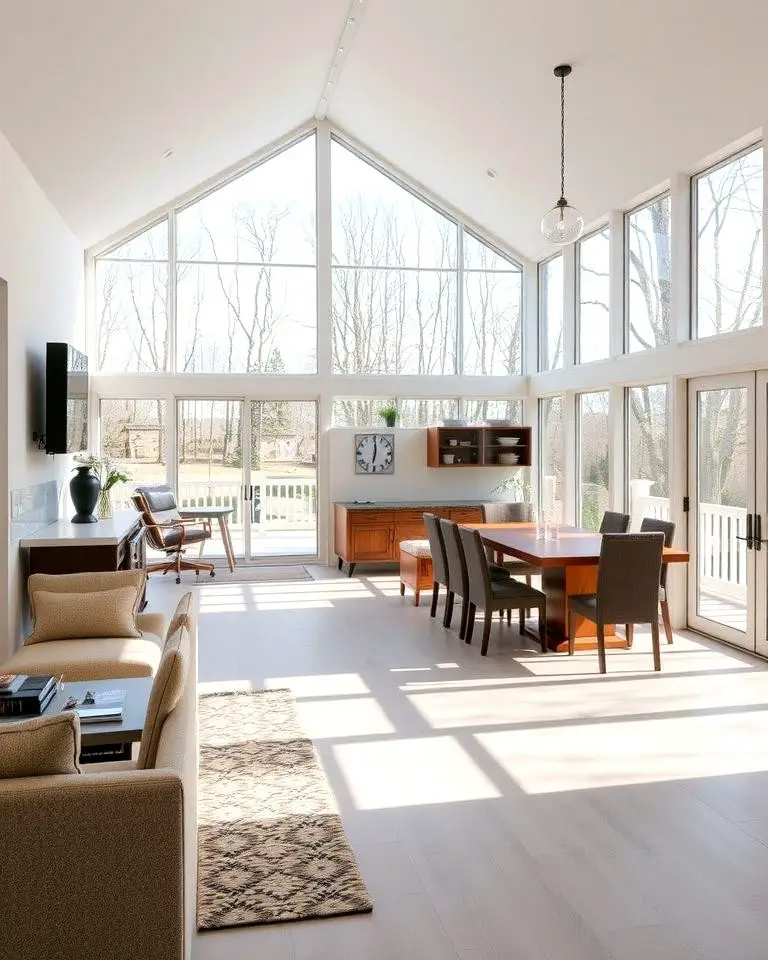 Open Concept Sunroom Kitchen
