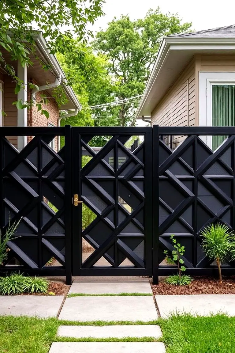 Geometric Patterned Fence