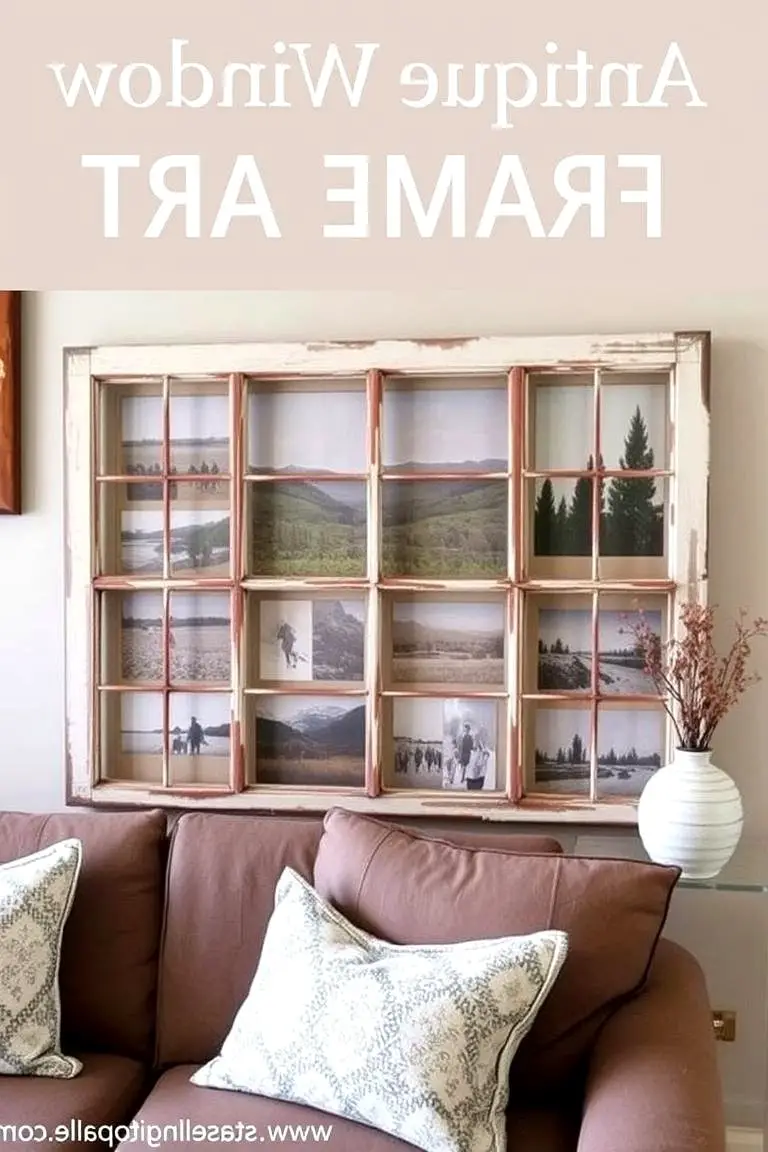Antique Window Frame Art