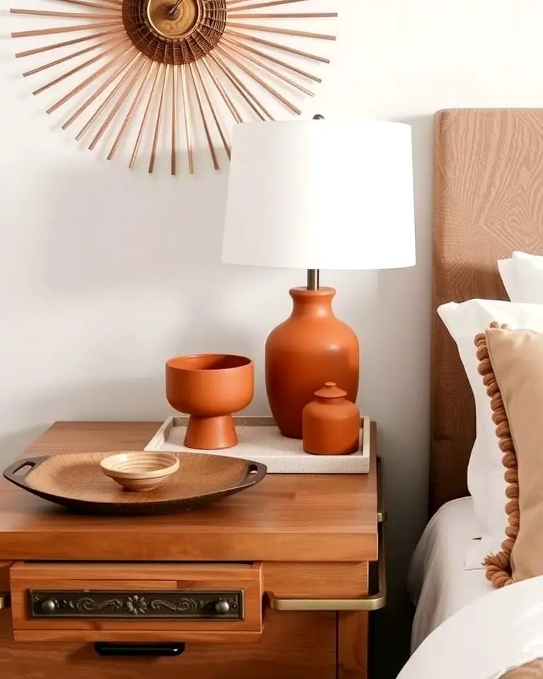 Terracotta Nightstand Accessories