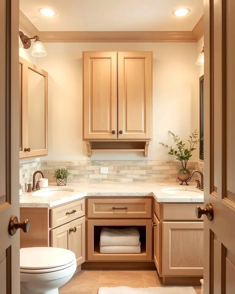 Warm Beige Cabinets