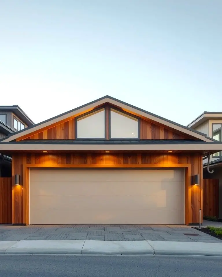 Mid-Century Modern Garage