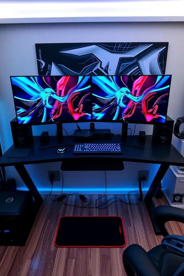 Dual Monitor Station