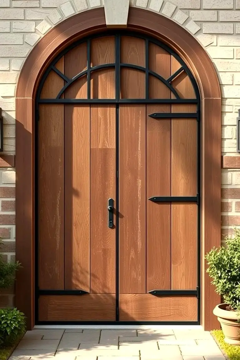 Reclaimed Wood and Iron Door
