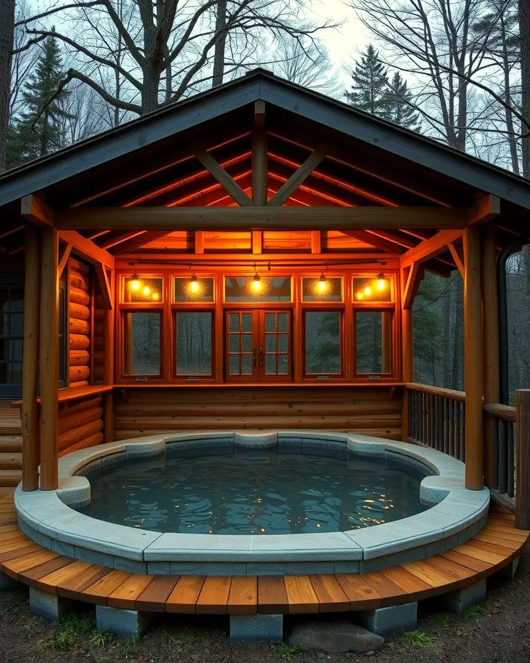 Rustic Wooden Gazebo