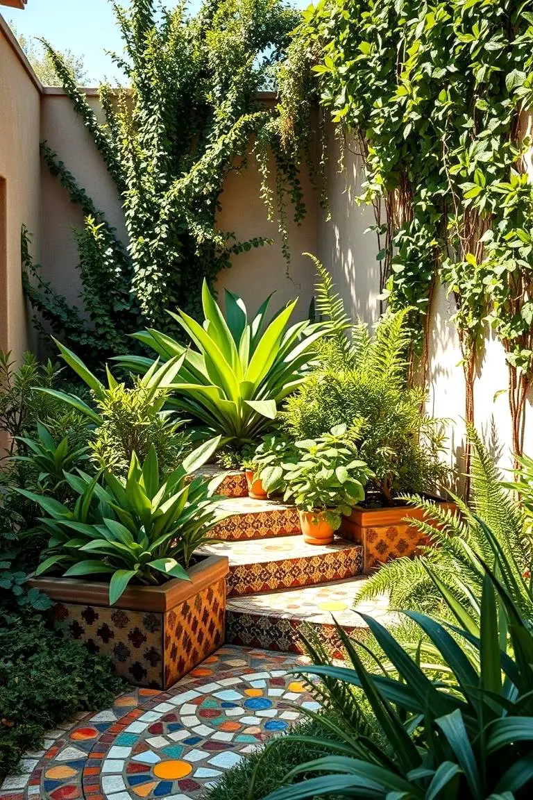 Mosaic Tile Accent Garden