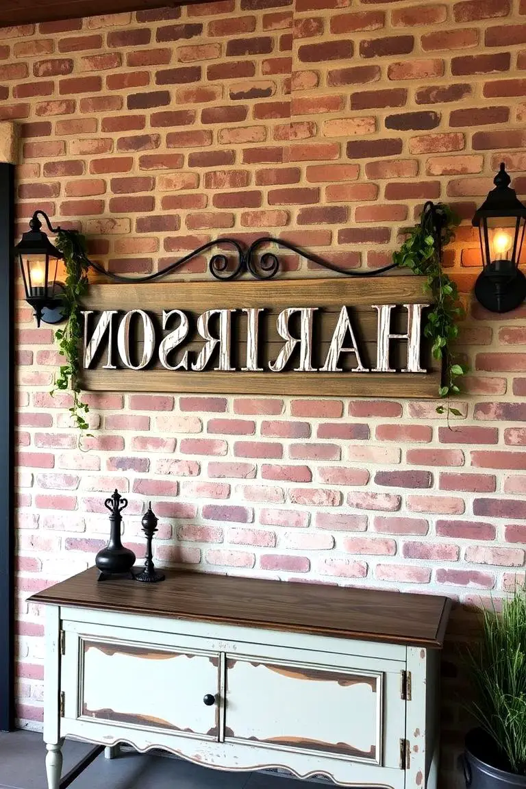 Custom Family Name Sign