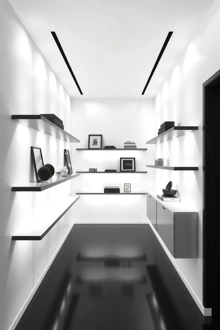 Minimalist Shelving Displays