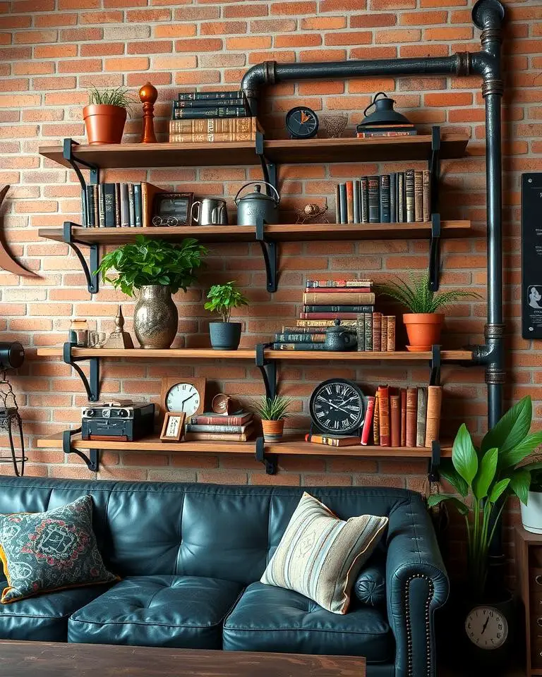 Metallic Pipe Shelving