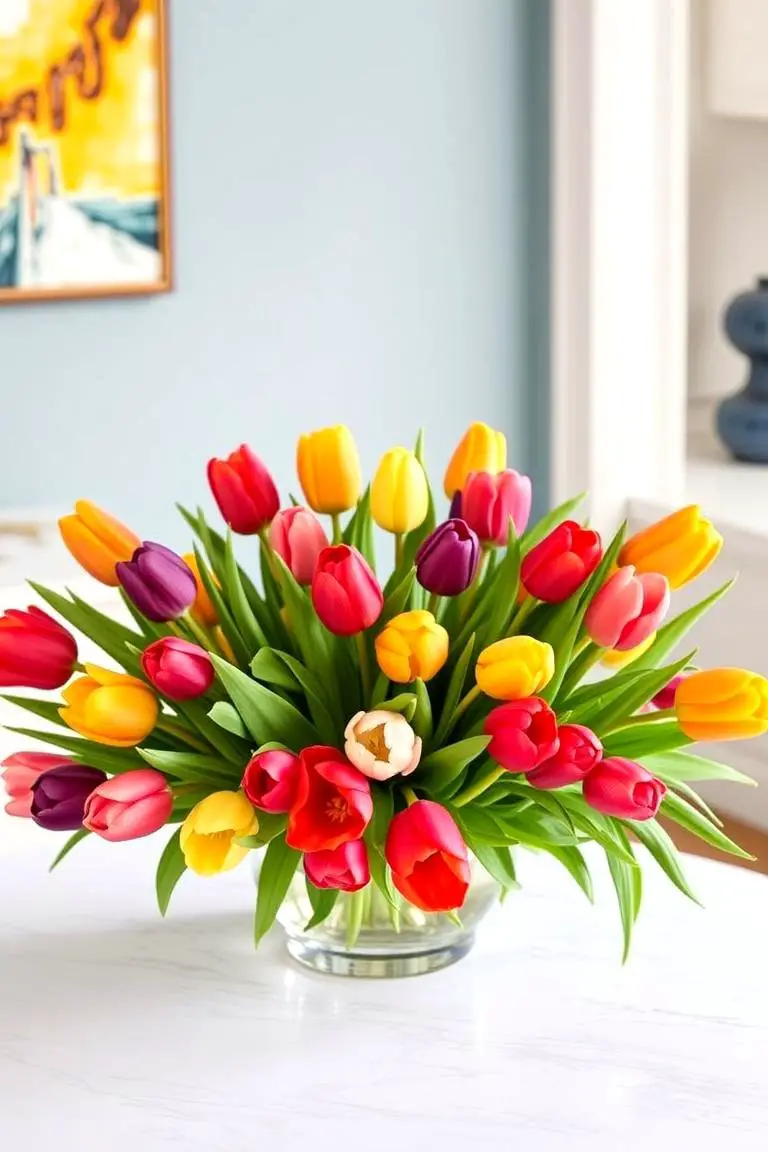 Vibrant Tulip Display