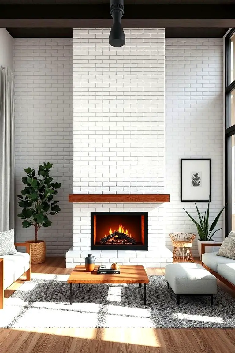 Dynamic White Brick Aesthetics