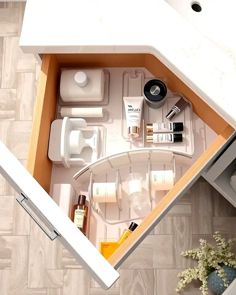 Rotating Organizer for Deep Drawers