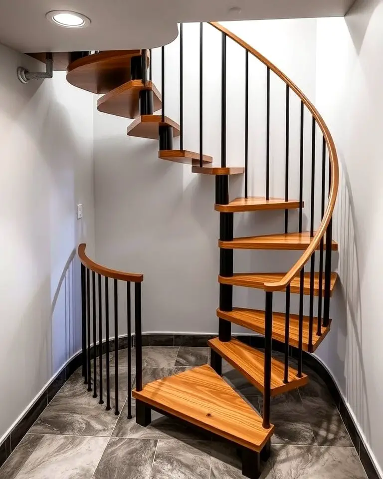 Spiral Staircase for Space Efficiency