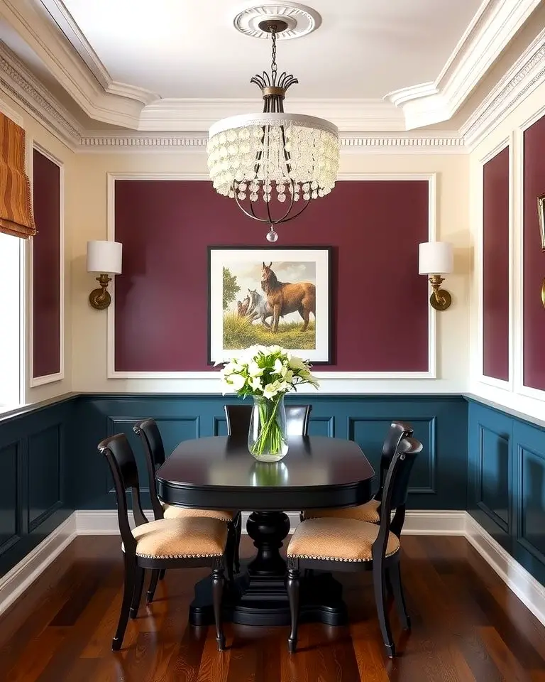Two-Tone Wainscoting for Visual Impact