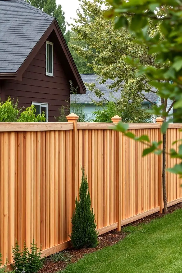 Cedar Privacy and Security Fence