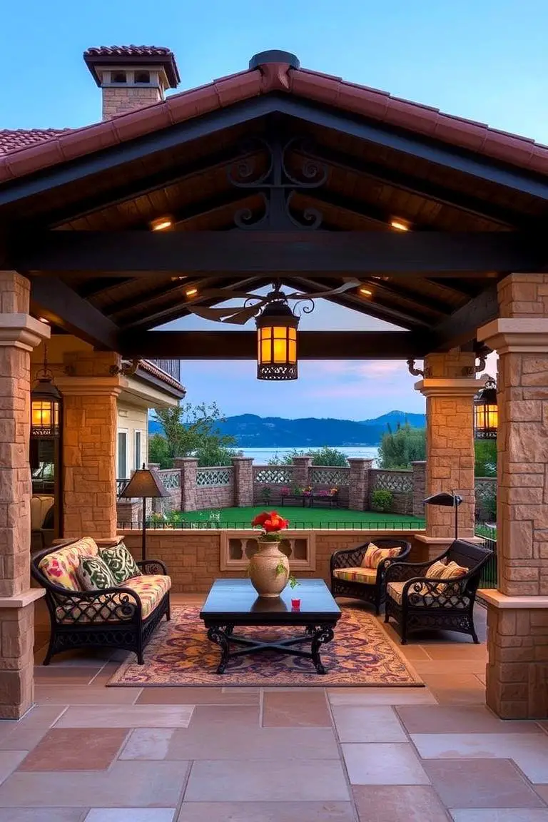 Mediterranean Covered Veranda
