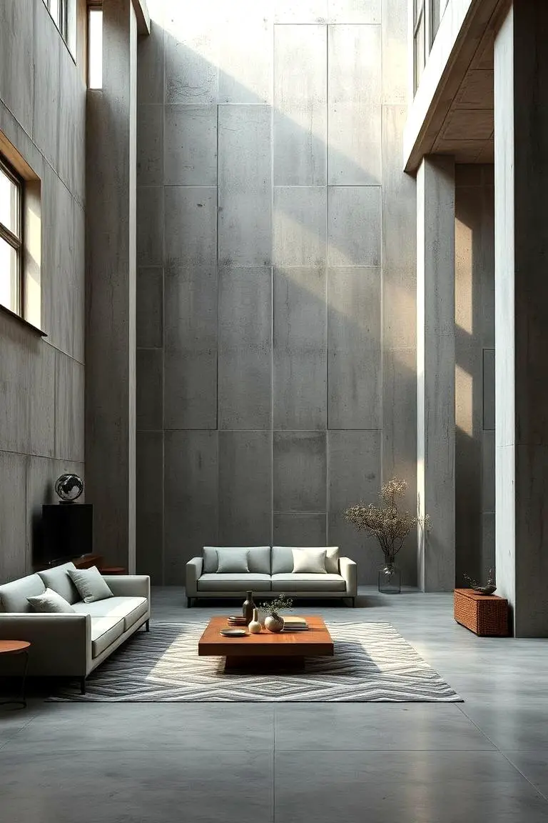 Exposed Concrete Walls