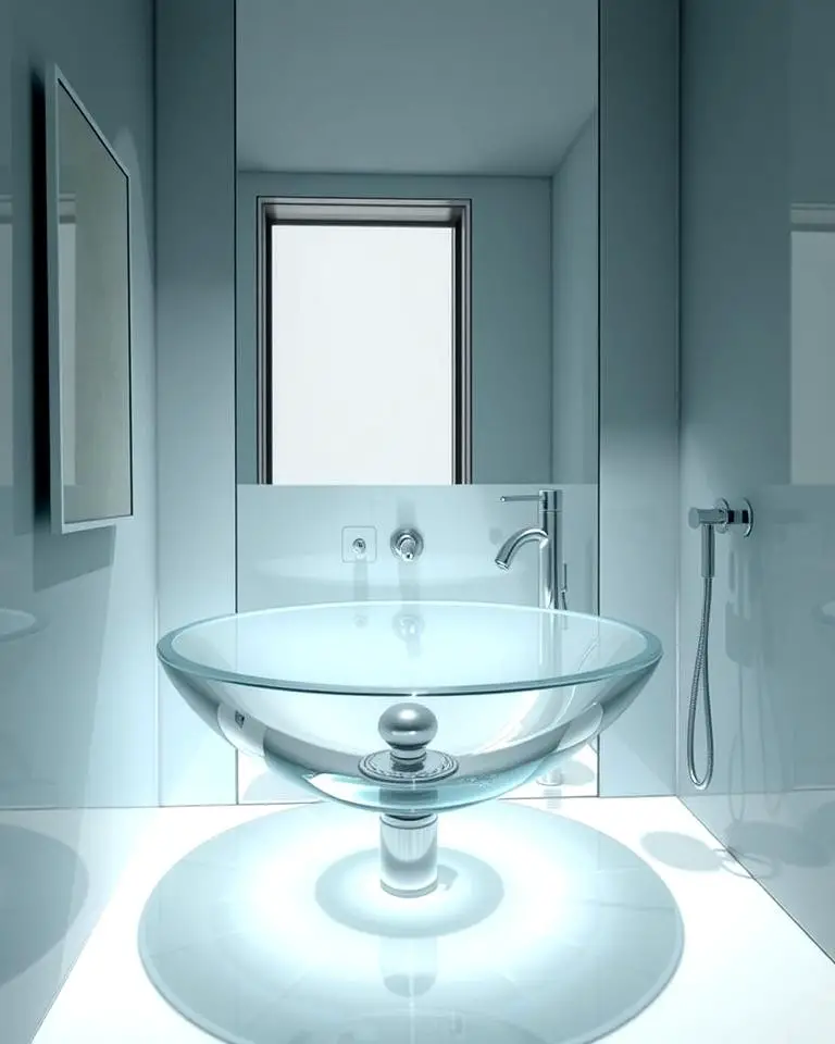 Transparent Acrylic Sinks for a Futuristic Look