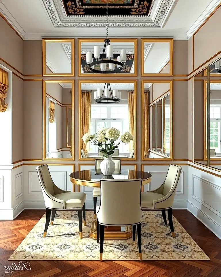 Mirrored Wainscoting