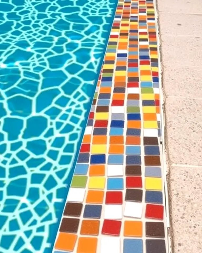 Multi-Colored Mosaic Tiles
