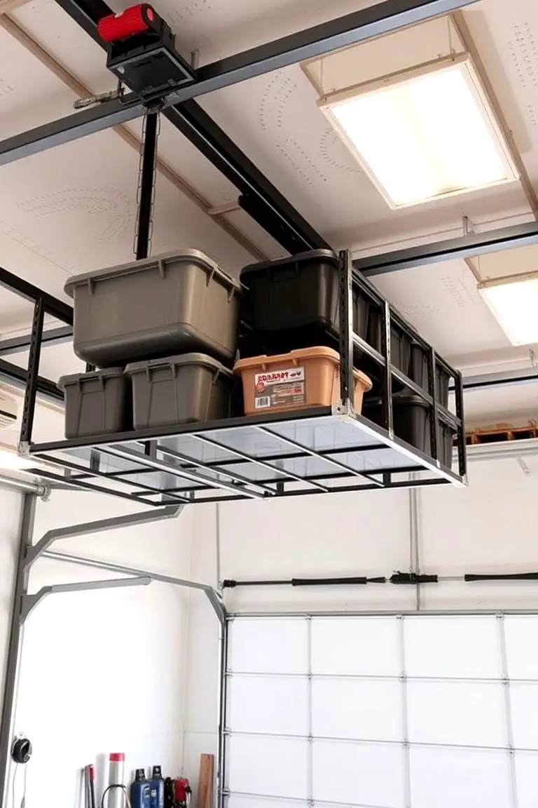 Overhead Storage Racks for Seasonal Items