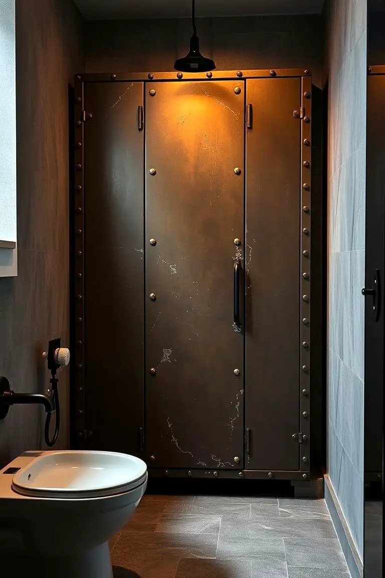 Industrial Style Metal Cabinet
